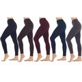5-Pack: Women's Premium Fleece-Lined Leggings - FreshFinds