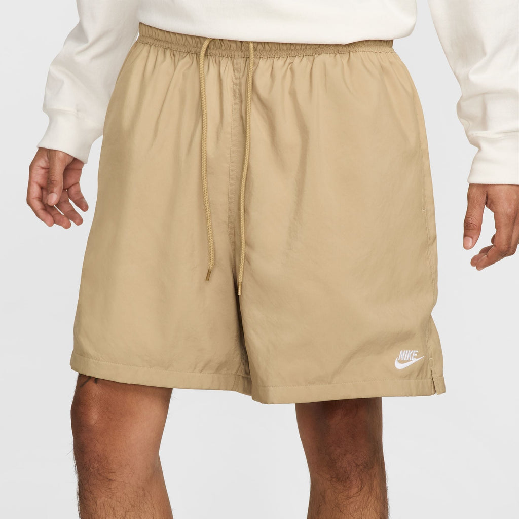 Nike Men's Club Parachute Shorts - Beige/White