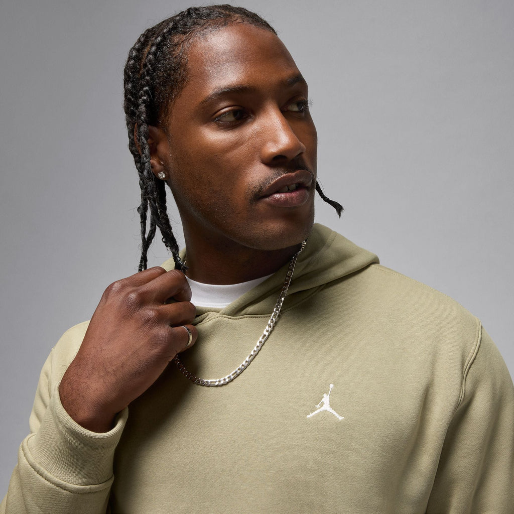 Air Jordan Mens Brooklyn Fleece Pullover Hoodie - Medium Khaki - FreshFinds
