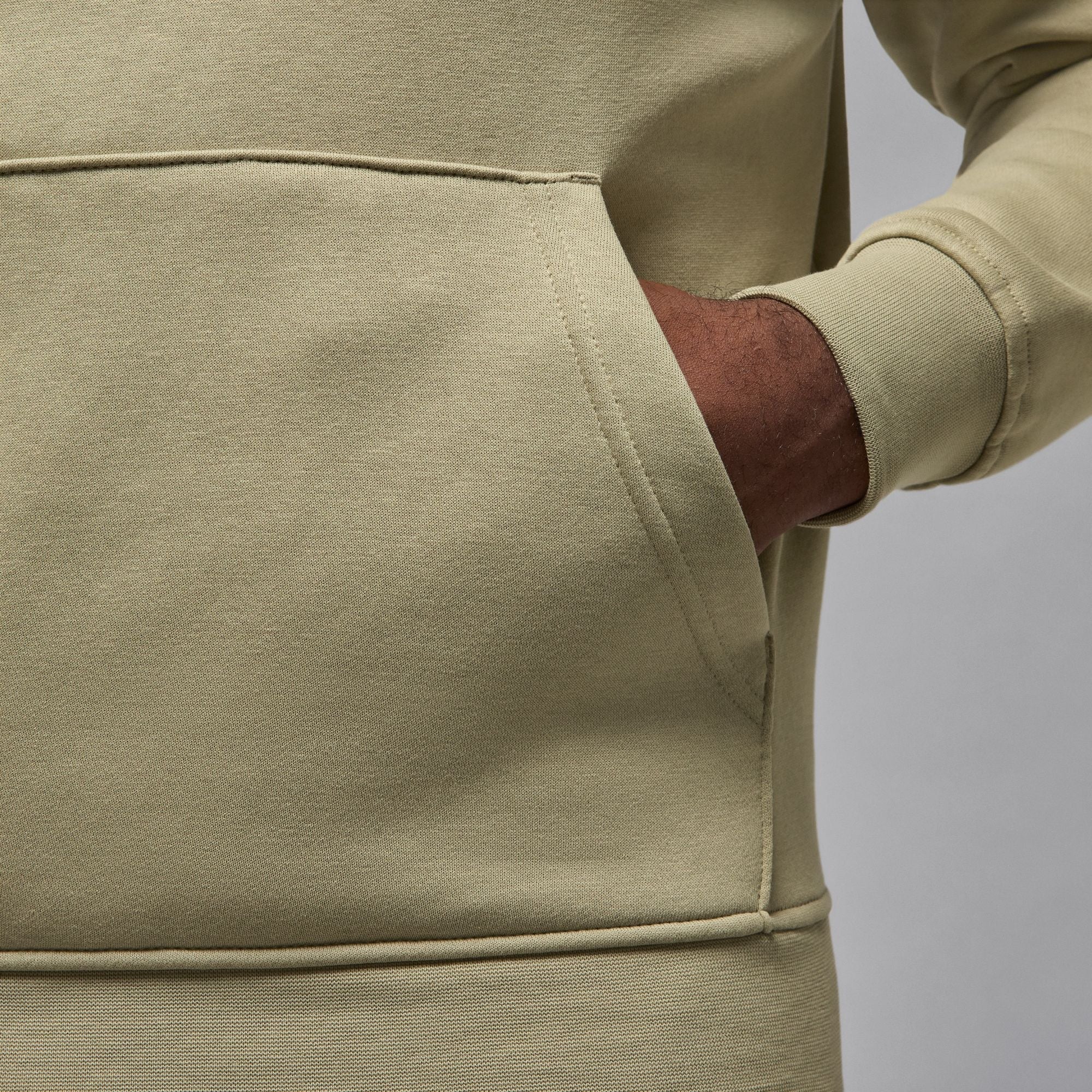 Air Jordan Mens Brooklyn Fleece Pullover Hoodie - Medium Khaki - FreshFinds