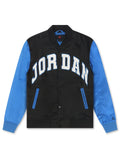 Air Jordan Mens Collegiate Varsity Jacket - Black/Sport Blue - FreshFinds