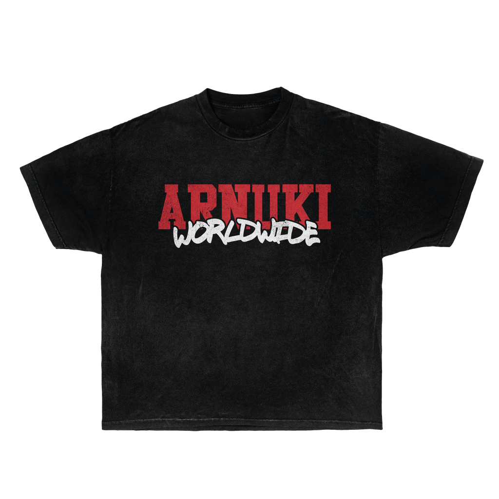 Arnuki Takeover Streetwear Tee Black Cotton True To Size Graphic Tee For Everyday Street Style - FreshFinds