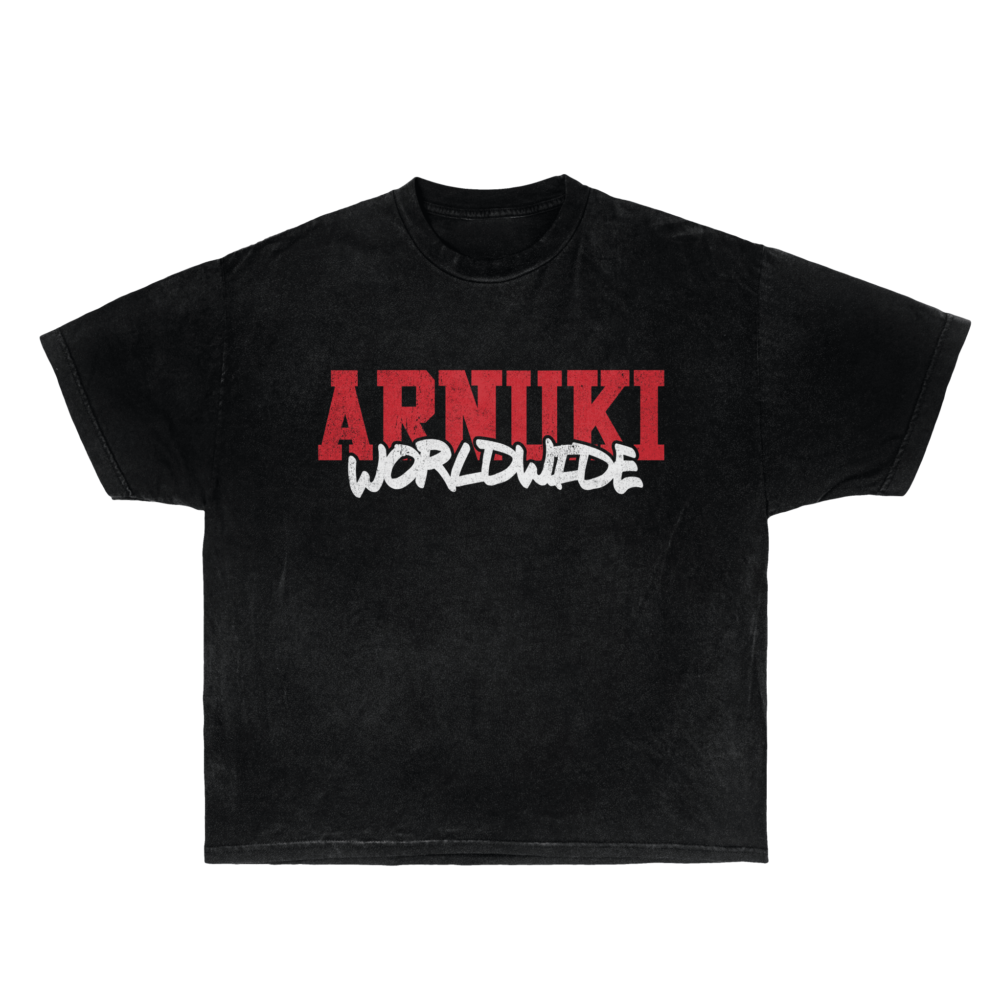 Arnuki Takeover Streetwear Tee Black Cotton True To Size Graphic Tee For Everyday Street Style - FreshFinds