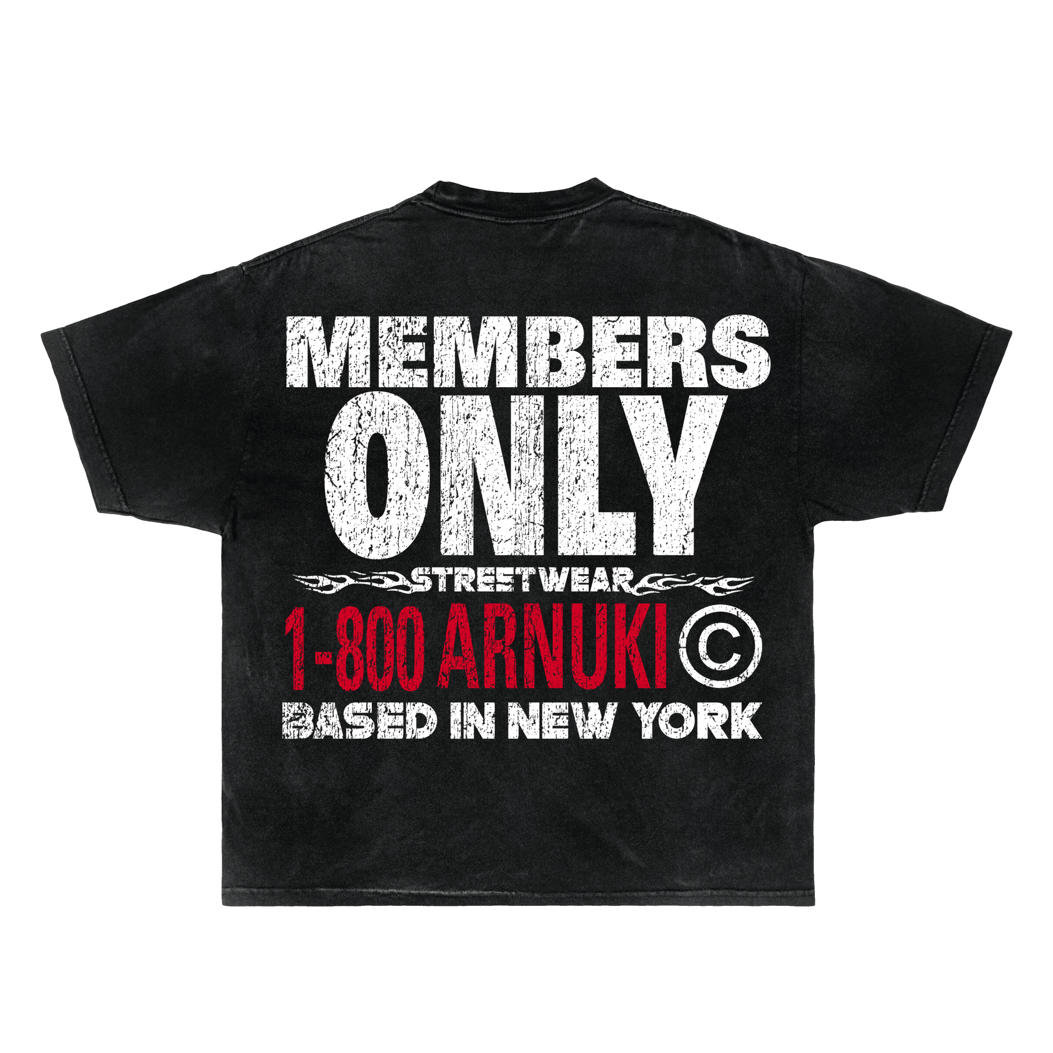 Arnuki Takeover Streetwear Tee Black Cotton True To Size Graphic Tee For Everyday Street Style - FreshFinds