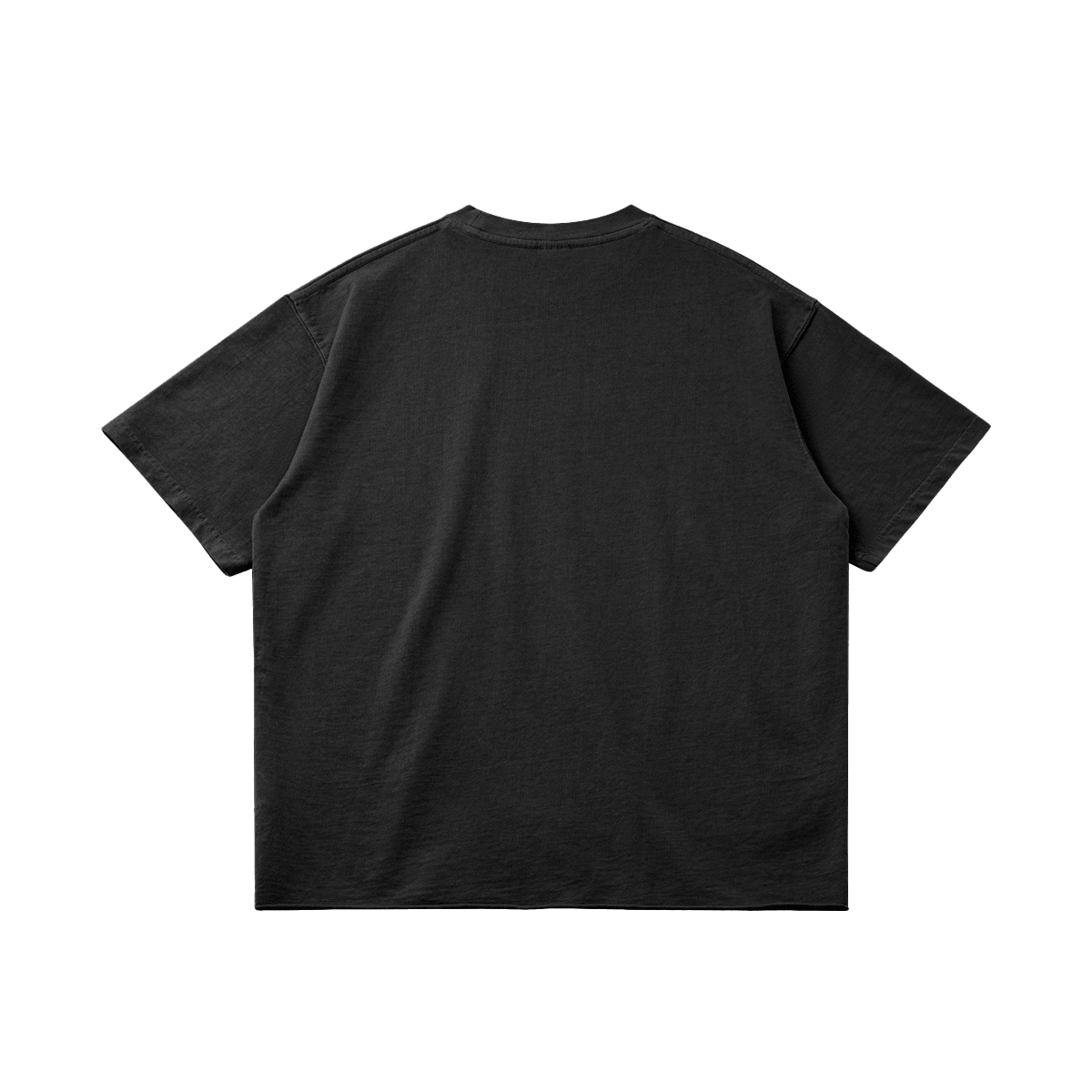 Basketcase Garment Dyed Raw Hem Streetwear Shirt 260GSM Cotton Black Tee With Edgy Faded Hem - FreshFinds