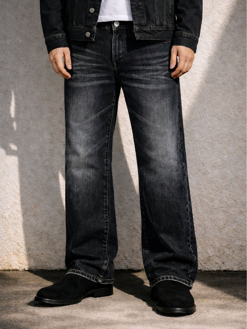 BLACK BOOTCUT DENIM - FreshFinds