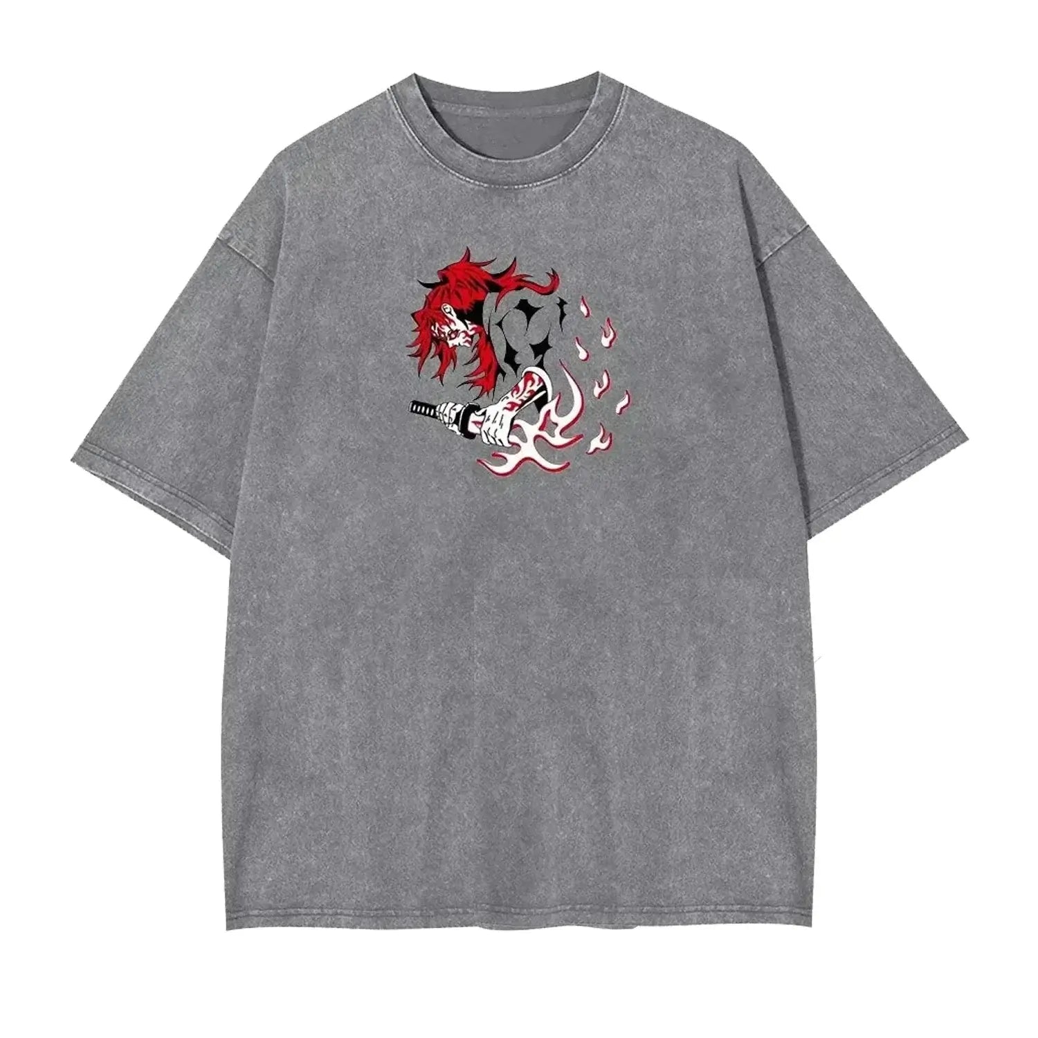 Demon Slayer Kokushibo Graphic T-shirt Harajuku Vintage - FreshFinds