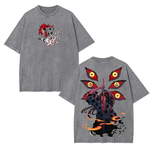 Demon Slayer Kokushibo Graphic T-shirt Harajuku Vintage - FreshFinds