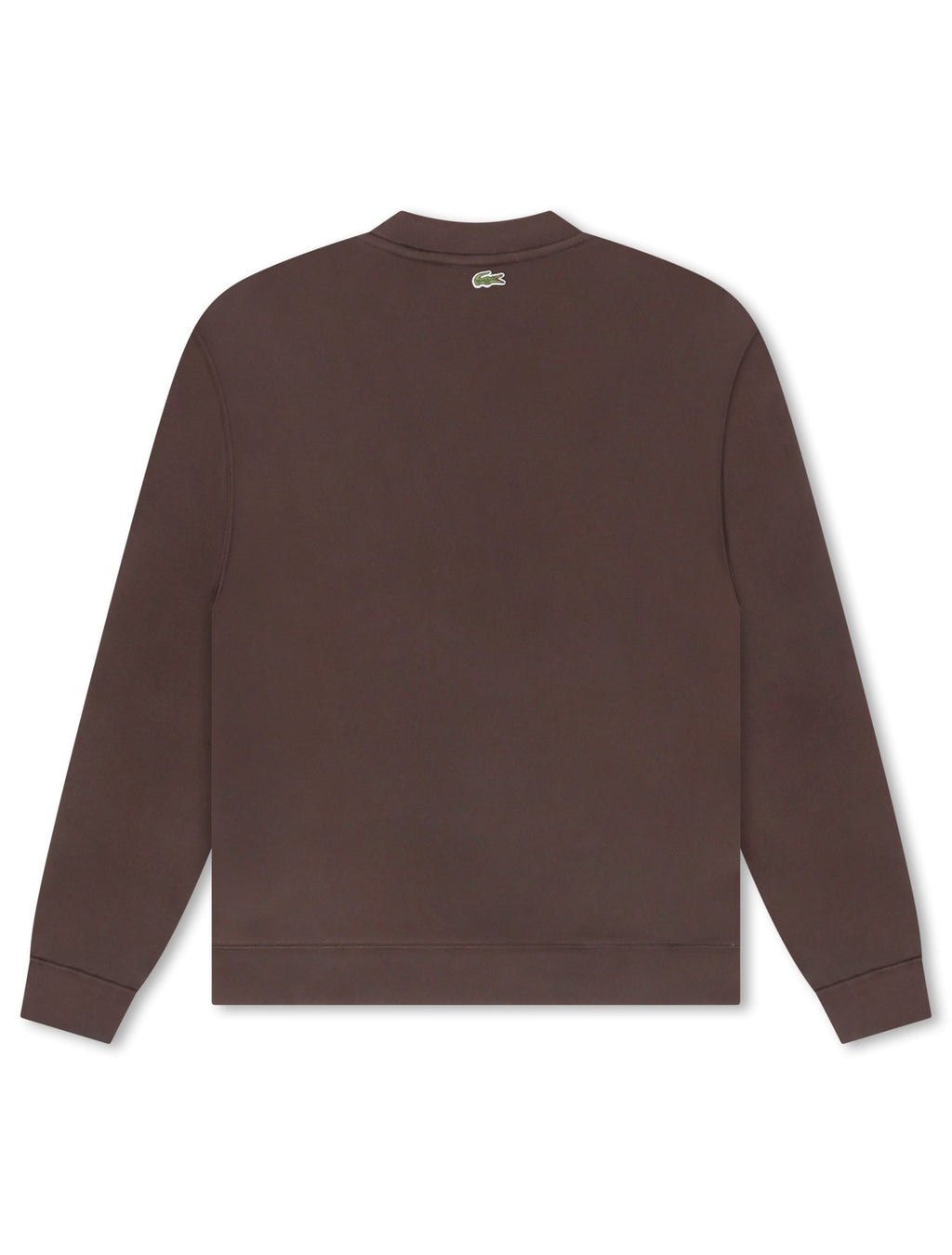 Lacoste Embroidered Shield Fleece Sweatshirt - Brown - FreshFinds