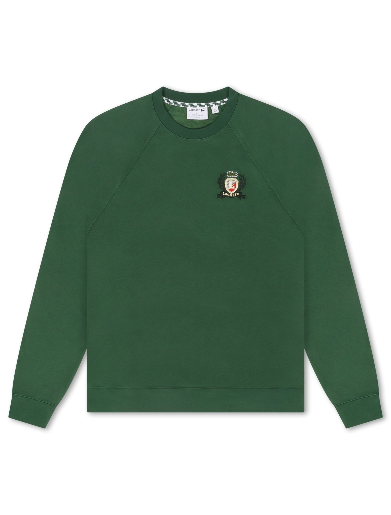 Lacoste Embroidered Shield Sweatshirt - Green - FreshFinds