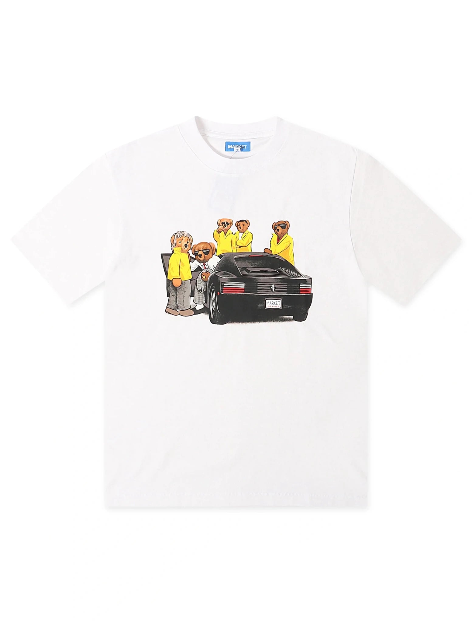Market Studios High Security Bear Tee - White - FreshFinds