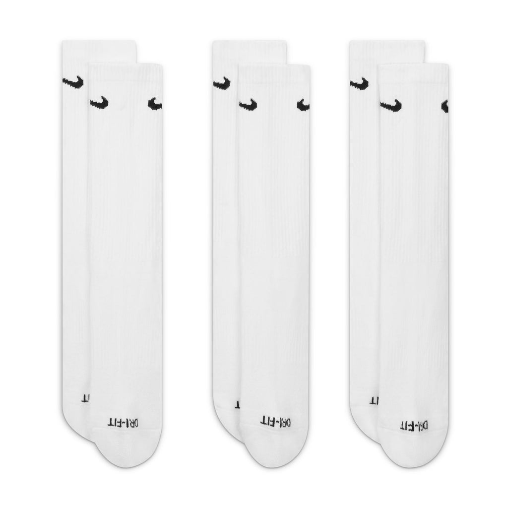 Nike Adult 3 - Pack Everyday Plus Cushioned Socks - White - FreshFinds