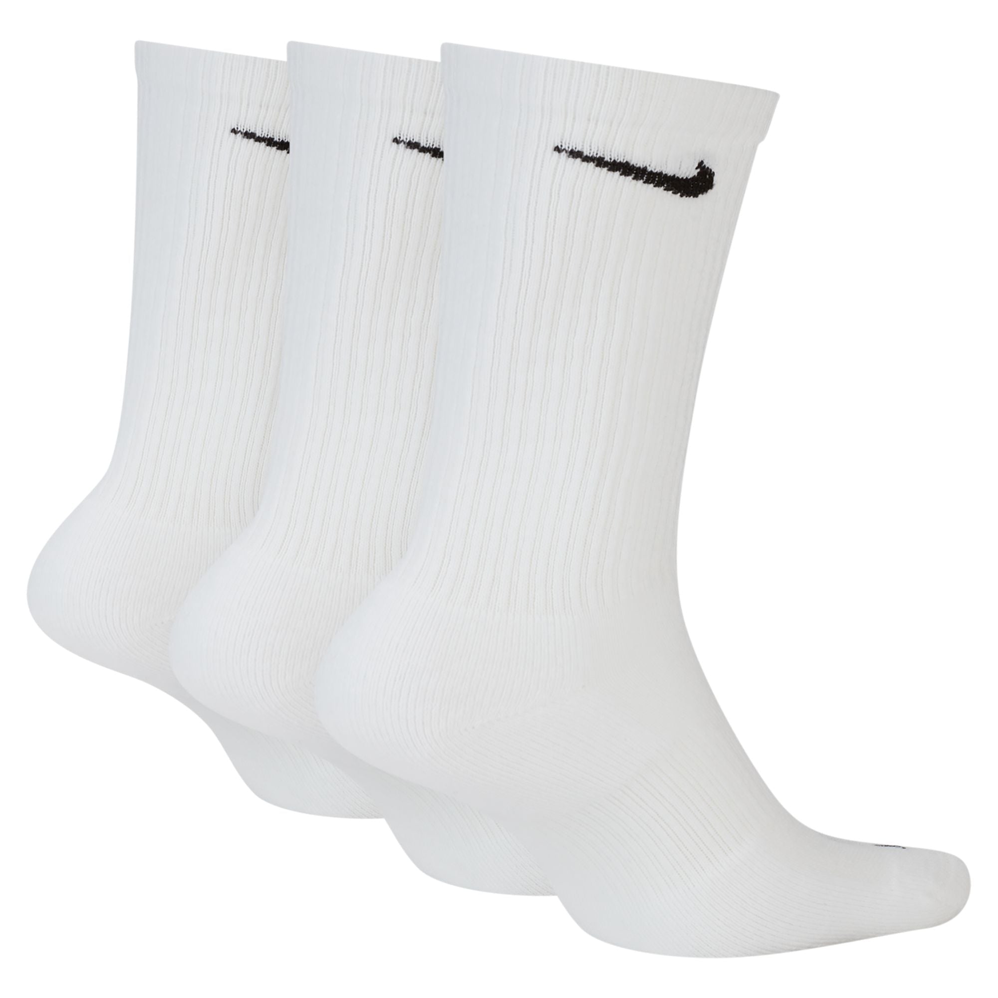 Nike Adult 3 - Pack Everyday Plus Cushioned Socks - White - FreshFinds