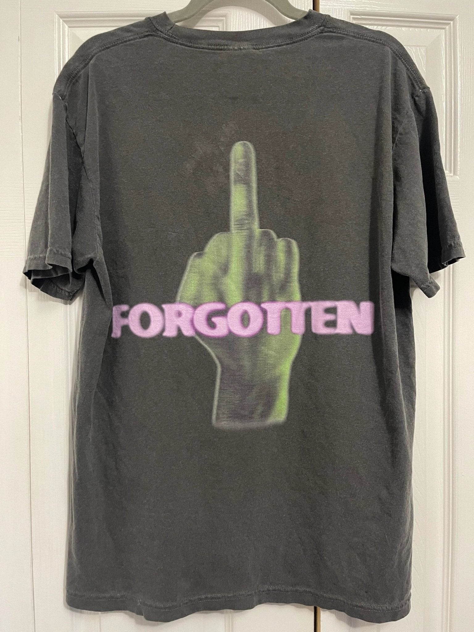 Paranormal Forgotten Garment Dyed Streetwear Tee Cotton Short Sleeve T Shirt - FreshFinds