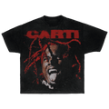 Playboi Carti Streetwear Tee Short Sleeve Red And Black Graphic Shirt For Fans Everywhere - FreshFinds