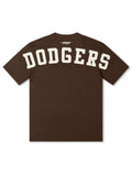 Pro Standard La Dodgers Wingspan Drop Shoulder Tee - Brown - FreshFinds