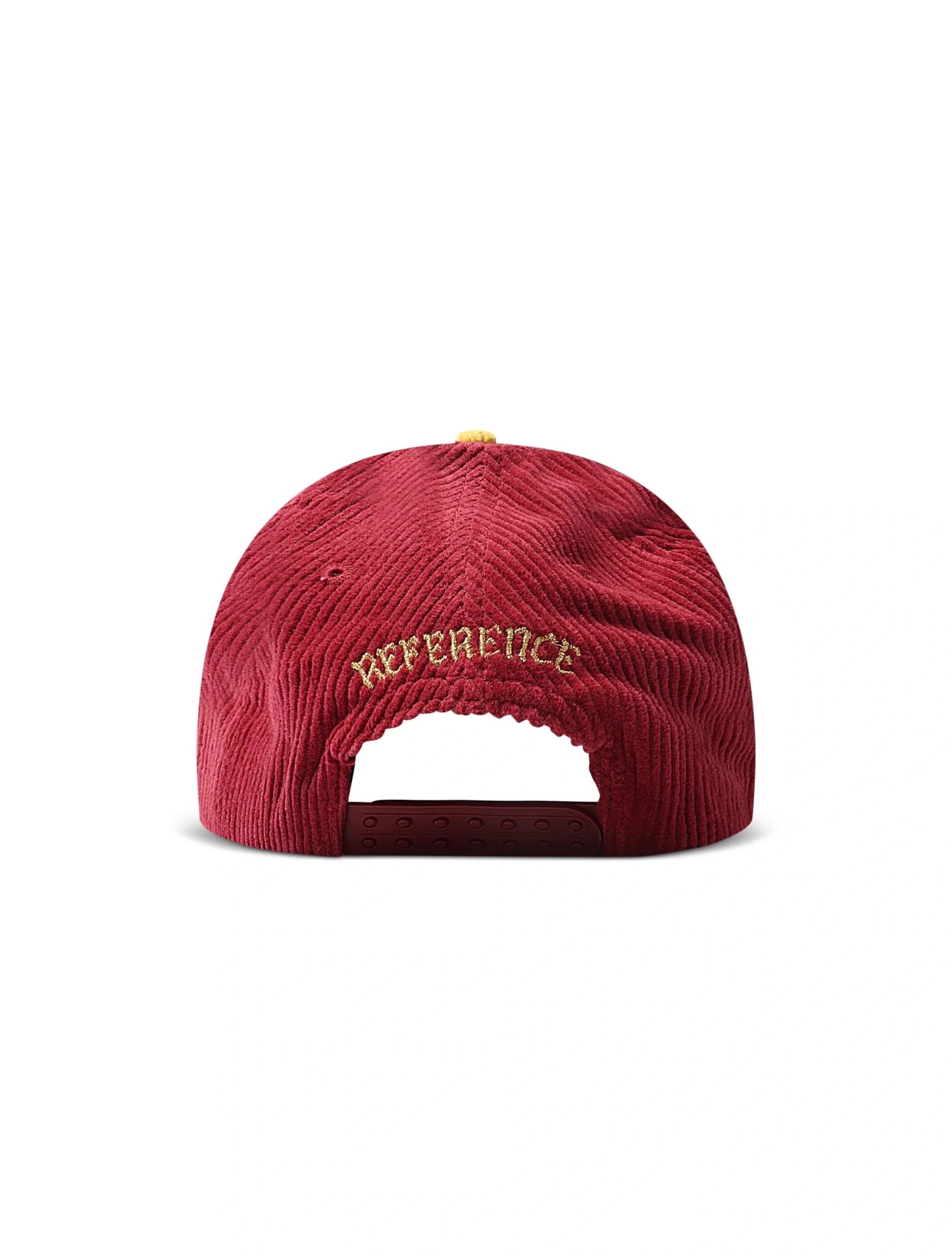 Reference Paradise La Corduroy Hat - Burgundy/Yellow - FreshFinds