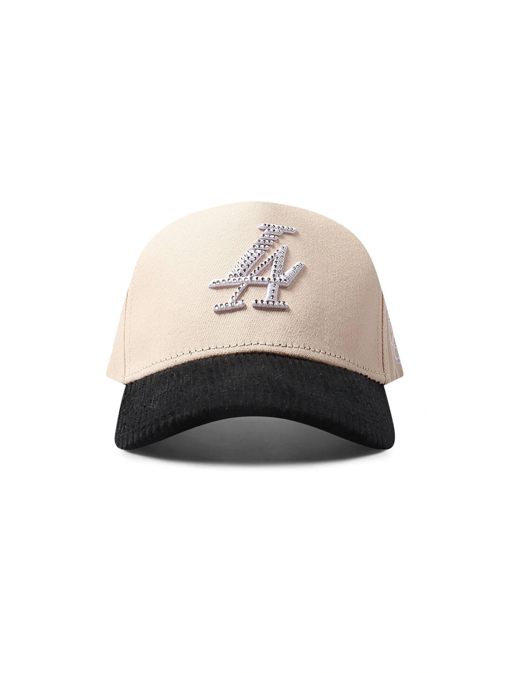 Reference Paradise La Crystals Hat - Cream/Black Corduroy - FreshFinds