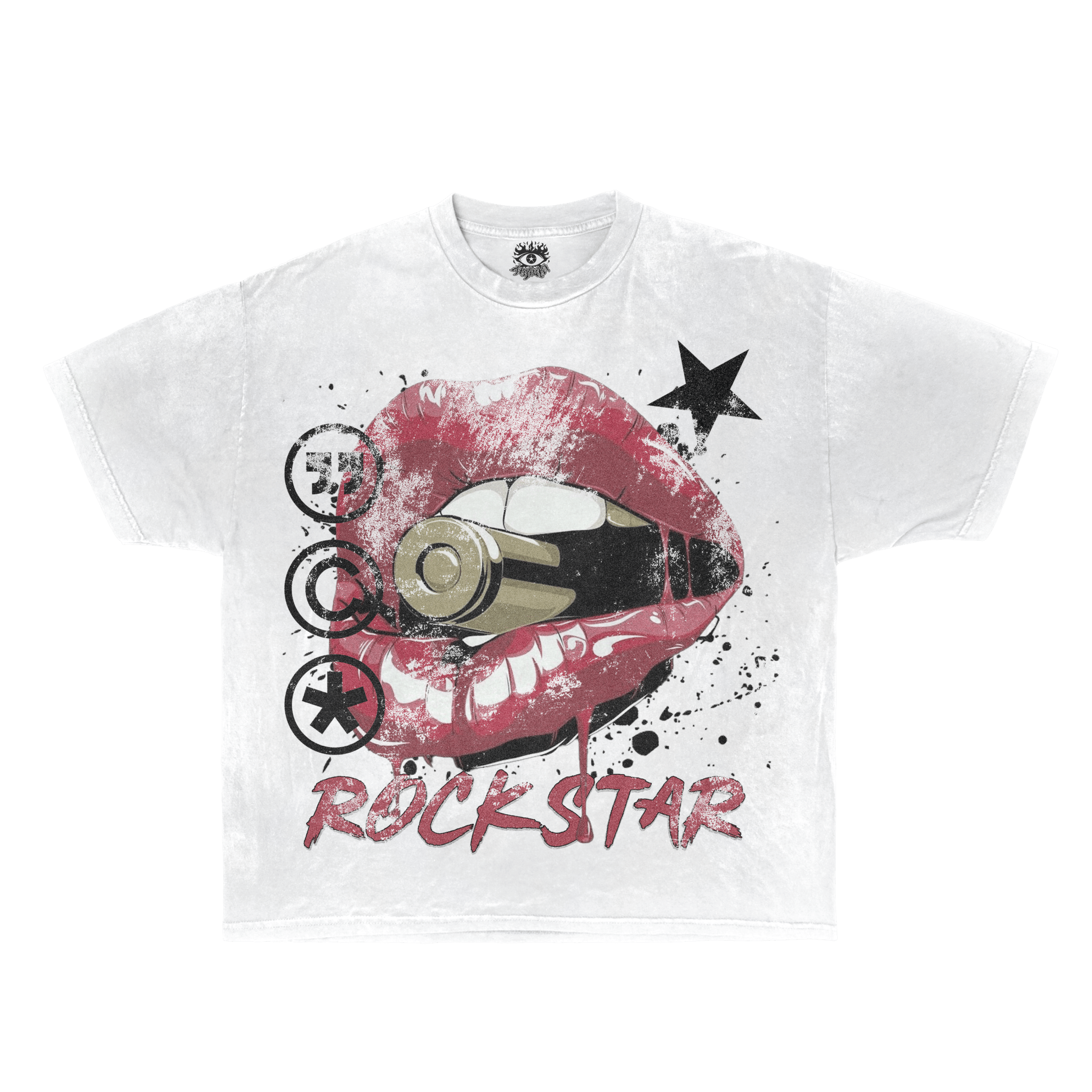 Rockstar Streetwear White Cotton Tee Casual Wardrobe Essential True To Size For Confident Everyday Style - FreshFinds