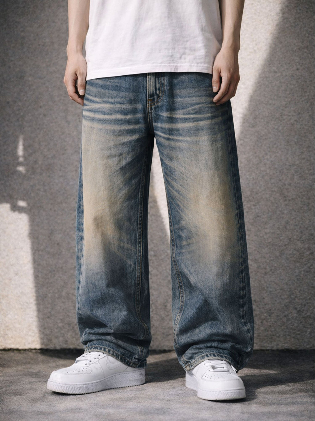 SANDWASH BAGGY DENIM - FreshFinds