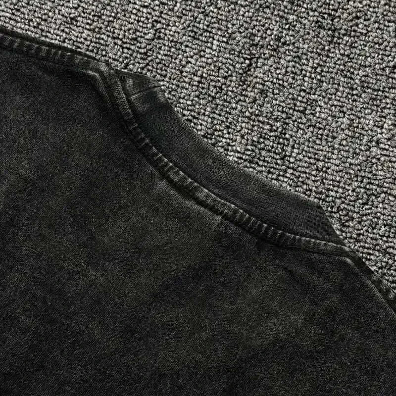 Washed Vintage Akaza T-shirt Demon Slayer Manga Graphic - FreshFinds