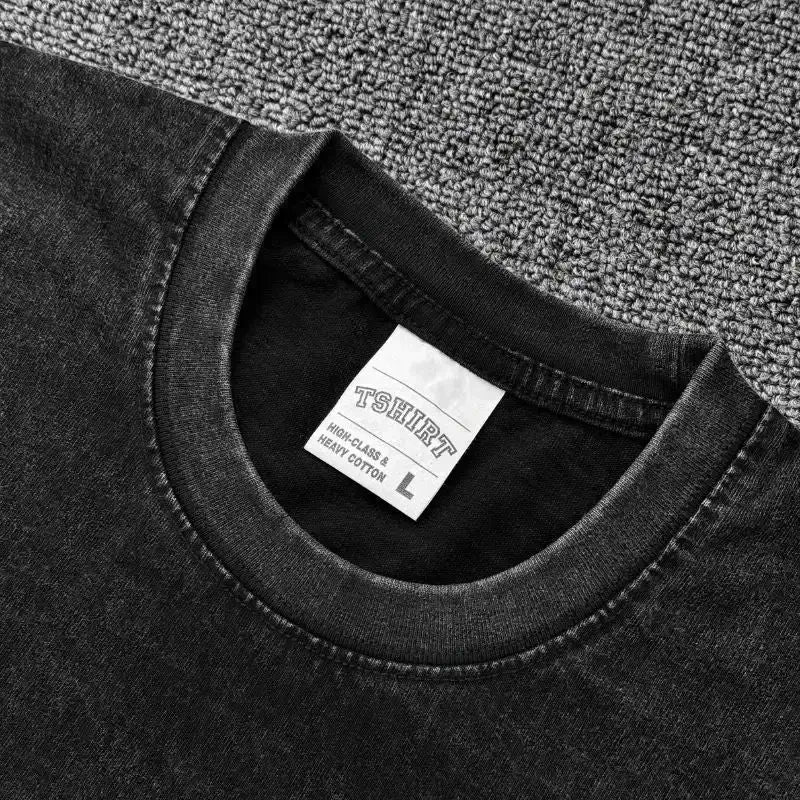 Washed Vintage Akaza T-shirt Demon Slayer Manga Graphic - FreshFinds