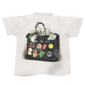 White Designer Bag Streetwear Tee Loose Fit T Shirt 190 GSM Cotton Heavyweight Premium - FreshFinds